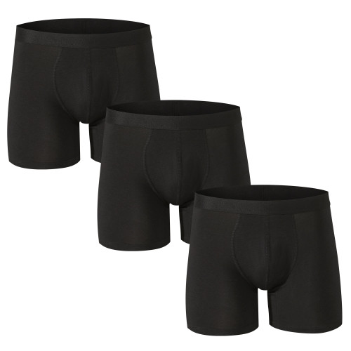 Alpine Swiss Alpine Swiss Mens Boxer Briefs 3 Pack Underwear Breathable Cotton Modal Trunks