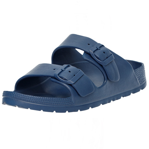 Alpine Swiss Alpine Swiss Mens Double Strap Slide Sandals EVA Flat Casual Comfortable Shoes