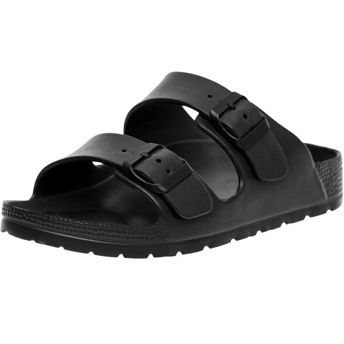 alpine swiss Alpine Swiss Mens Double Strap Slide Sandals EVA Flat Casual Comfortable Shoes