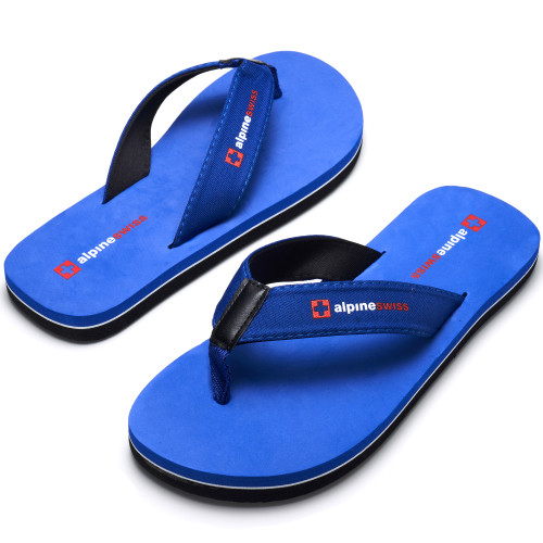 Alpine Swiss Alpine Swiss Mens Flip Flops | Lightweight Thong Sandals | Beach Sandals With EVA Sole For Comfort | Stylish Durable Flip Flops For Men Perfect For Casual Wear Pool And Outdoor Activities