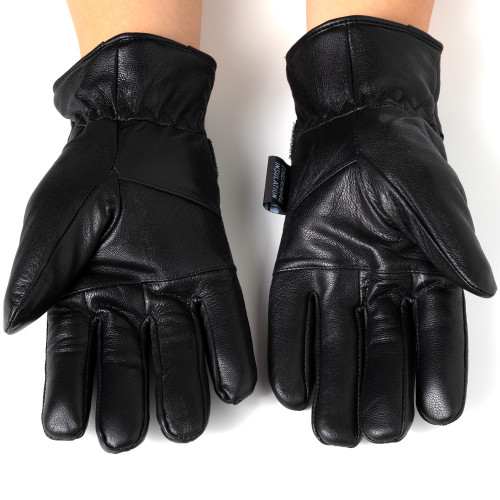 Alpine Swiss Alpine Swiss Mens Gloves Dressy Genuine Leather Warm Thermal Lined Wrist Strap