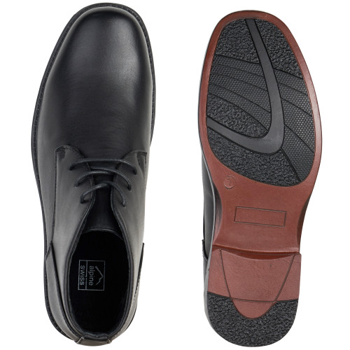 Alpine Swiss Alpine Swiss Mens Leather Lined Dressy Ankle Boots