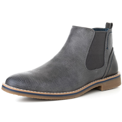 alpine swiss Alpine Swiss Mens Nash Chelsea Boots Snakeskin Ankle Boot Genuine Leather Lined