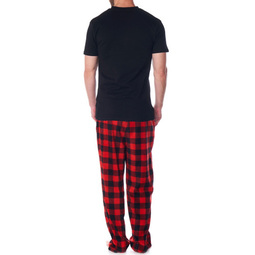 Alpine Swiss Alpine Swiss Mens Pajama Set Cotton Shirt And Polar Fleece Pants With Pockets
