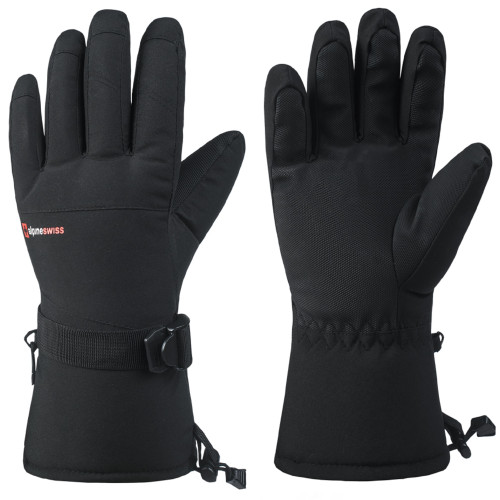 Alpine Swiss Alpine Swiss Mens Waterproof Gauntlet Ski Gloves Winter Sport Snow Board Windproof 3M Thinsulate