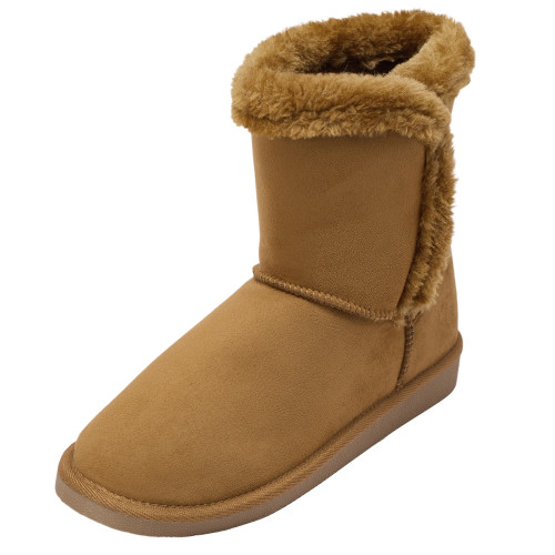 Alpine Swiss Alpine Swiss Mindy Womens Classic Short Winter Boots Sherpa Lined Warm Comfort Shoes