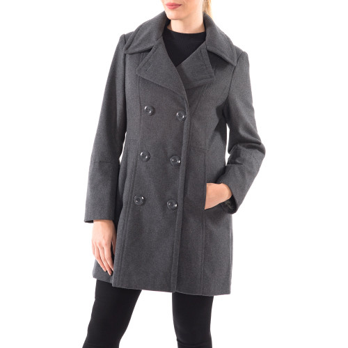 Alpine Swiss Alpine Swiss Norah Women’s Wool Blend Peacoat Runs Large – Double-Breasted Jacket With Flattering Fit
