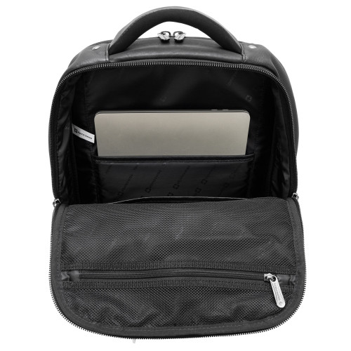 Alpine Swiss Alpine Swiss Olsen 13” Laptop Travel Backpack Genuine Leather Slim Business Travel Carry On Daypack