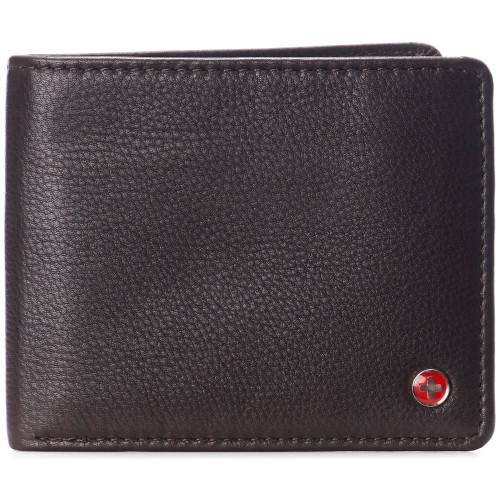 Alpine Swiss Alpine Swiss RFID Connor Passcase Bifold Wallet For Men Leather Comes In A Gift Box