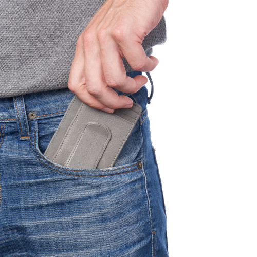 Alpine Swiss Alpine Swiss RFID Dermot Money Clip Front Pocket Wallet For Men Leather Comes In A Gift Box