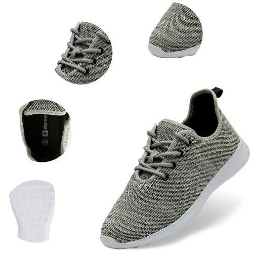 Alpine Swiss Alpine Swiss Riley Mens Knit Fashion Sneakers Lightweight Athletic Walking Tennis Shoes