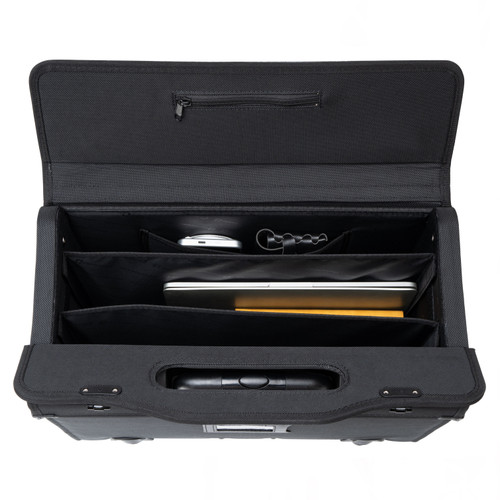 Alpine Swiss Alpine Swiss Rolling Briefcase Work Overnight Travel Bag Dual Locks Carry On Business Attache Case