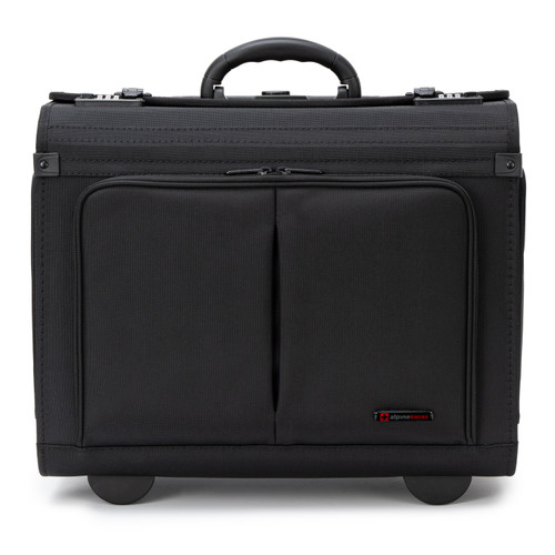 Alpine Swiss Alpine Swiss Rolling Briefcase Work Overnight Travel Bag Dual Locks Carry On Business Attache Case