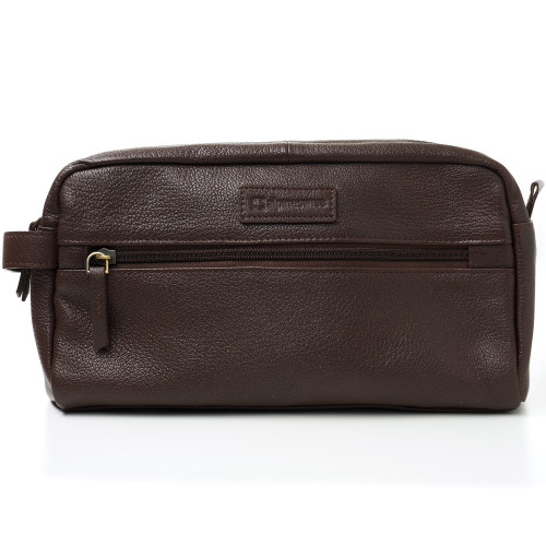 Alpine Swiss Alpine Swiss Sedona Toiletry Bag Genuine Leather Shaving Kit Dopp Kit Travel Case