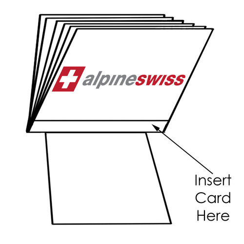 Alpine Swiss Alpine Swiss SET OF 2 Clear Plastic Wallet Inserts 12 Pages Picture Card Holder