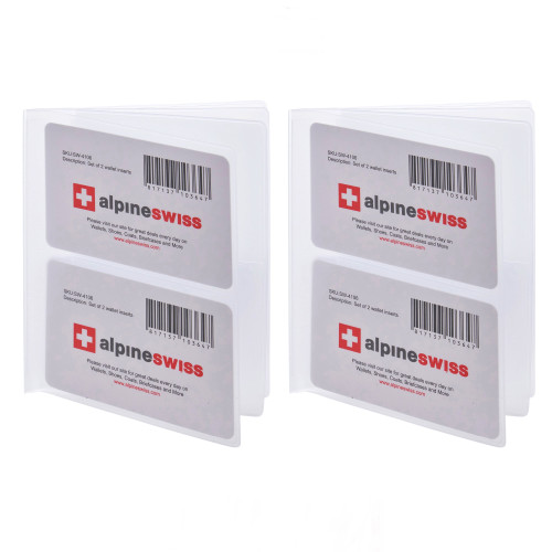 alpine swiss Alpine Swiss Set of 2 Hipster Wallet Plastic Inserts 6 Page Picture Card Holders alpine swiss Alpine Swiss Set of 2 Hipster Wallet Plastic Inserts 6 Page Picture Card Holders