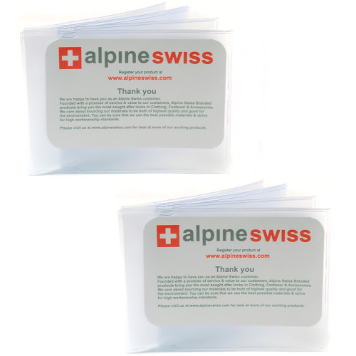 Alpine Swiss Alpine Swiss Set Of 2 Wallet Inserts 6 Pages Credit Card Holder Picture Windows