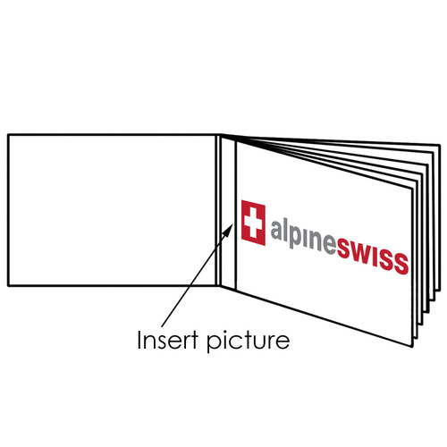 Alpine Swiss Alpine Swiss Set Of 2 Wallet Inserts 6 Pages Credit Card Holder Picture Windows