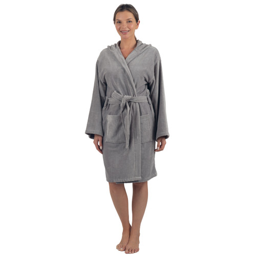 Alpine Swiss Alpine Swiss Stacy Women Hooded Bathrobe Cotton Terry Cloth Robe For Women Super Absorbent Quick Drying Luxury Hotel Spa Robe