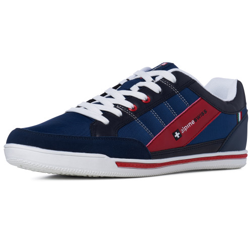 Alpine Swiss Alpine Swiss Stefan Retro Sneakers For Men | Stylish Low-Top Shoes With Suede Trim | Perfect For Casual Footwear | Fashion Sneakers | Mens Tennis Shoes