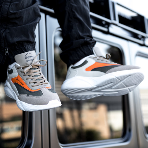 alpine swiss Alpine Swiss Stuart Mens Chunky Fashion Sneakers