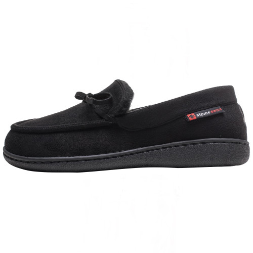 Alpine Swiss Alpine Swiss Vayla Womens Moccasin Slippers Warm Shearling Comfortable House Shoes