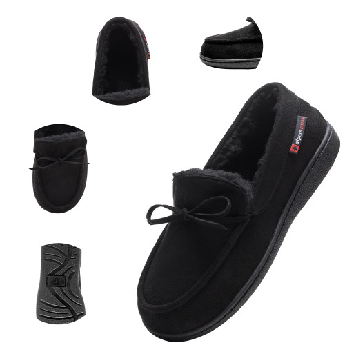 Alpine Swiss Alpine Swiss Vayla Womens Moccasin Slippers Warm Shearling Comfortable House Shoes