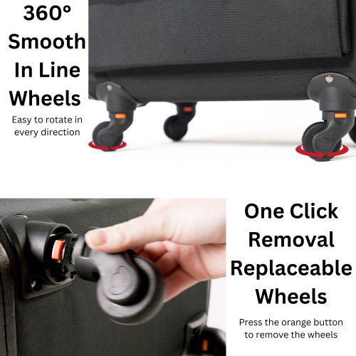 Alpine Swiss Alpine Swiss Wheeled Briefcase | Rolling Briefcase Locking Telescopic Handle 4 Replaceable Wheels | Pilot Lawyer Litigator Attache Case | 17” Laptop Compartment | Dual Combo Locks | Organizer Pockets