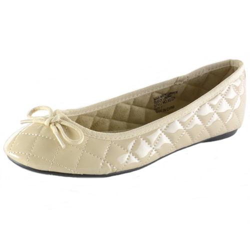 Alpine Swiss Alpine Swiss Women’s Aster Ballet Flats | Patent Leather Slip-On Shoes | Quilted Pillow Stitch | Rounded Toe | Everyday Comfortable Fashion Footwear
