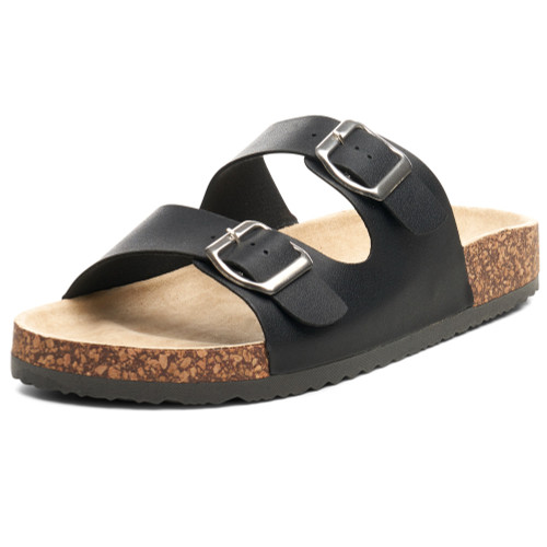 alpine swiss Alpine Swiss Womens Double Strap Contour Sandals | Adjustable Buckle Slides | Vegan Leather Footbed Sandals | Ergonomic Cork-Inspired Sole | Casual Summer Footwear Slip On Slides with Buckles alpine swiss Alpine Swiss Womens Double Strap Contour Sandals | Adjustable Buckle Slides | Vegan Leather Footbed Sandals | Ergonomic Cork-Inspired Sole | Casual Summer Footwear Slip On Slides with Buckles
