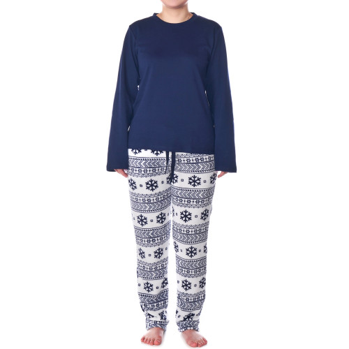 Alpine Swiss Alpine Swiss Womens Pajama Set Long Sleeve Shirt And Polar Fleece Pants Sleepwear