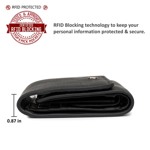 Alpine Swiss Alpine Swiss Womens RFID Wallet Genuine Leather Trifold ID Window Coin Pouch Card Case Small Compact Ladies Wallet