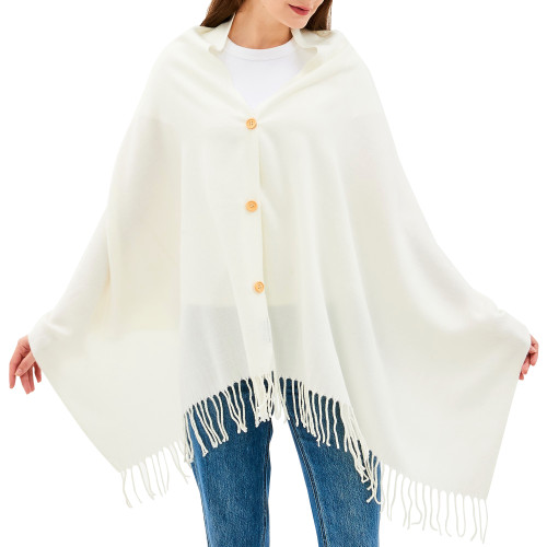 Alpine Swiss Alpine Swiss Womens Shawl Evening Wrap Pashmina Large Scarf Fringe Cape Poncho