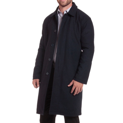 Alpine Swiss Alpine Swiss Zach Men’s Wool Blend Overcoat – Knee-Length Trench Coat Runs Large For Layering Over Suits Or Sweaters