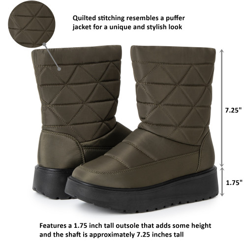 Alpine Swiss Alpine Swiss Zoey Womens Winter Boots Waterproof Snow Booties Faux Fur Lined Shoes