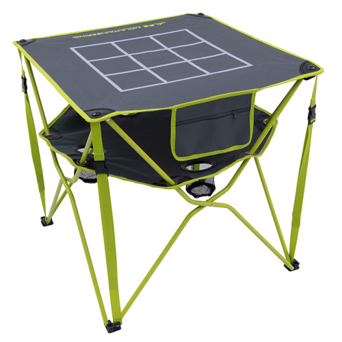 Alps Mountaineering Furniture Eclipse Table Tic-Tac-Toe Charcoal/Citrus