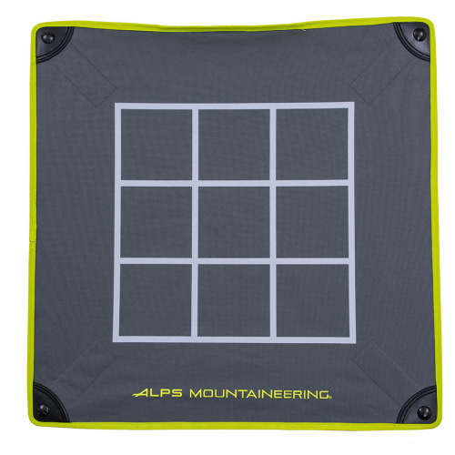 Alps Mountaineering Furniture Eclipse Table Tic-Tac-Toe Charcoal/Citrus
