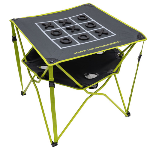 alps mountaineering Furniture Eclipse Table Tic-Tac-Toe Charcoal/Citrus