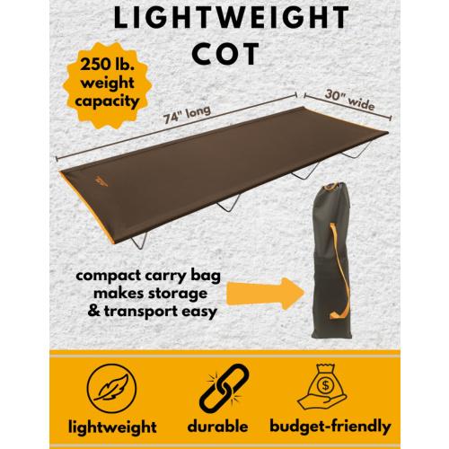 Alps Mountaineering Furniture Lightweight Cot Clay/Apricot