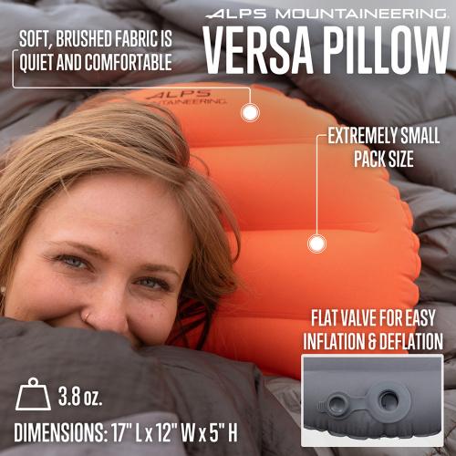 Alps Mountaineering Sleeping Bags Versa Pillow Gray