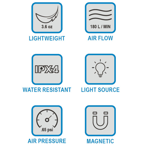 Alps Mountaineering Sleeping Pads Nano Air Pump Cyan