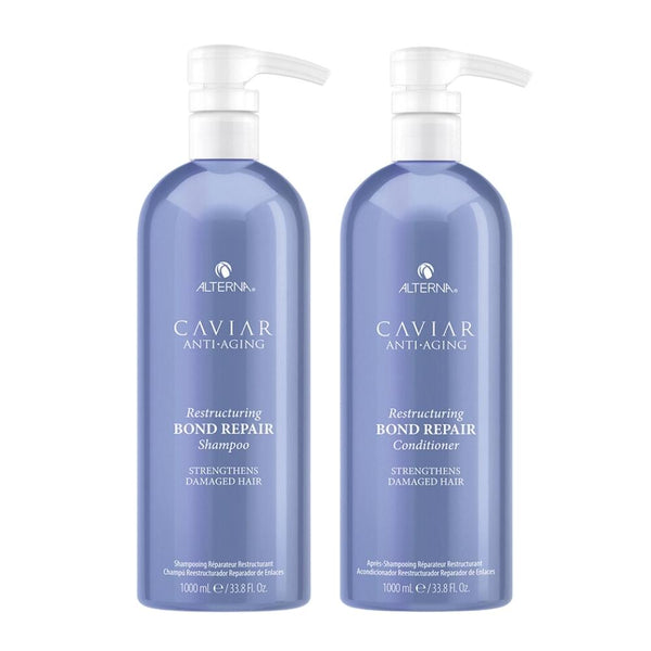 alterna Caviar Anti-Aging Bond Repair Shampoo & Conditioner 1L Duo