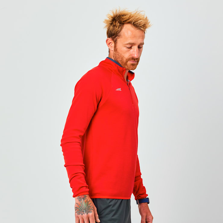Altra Men's Core Merino Wool 1/2 Zip Red