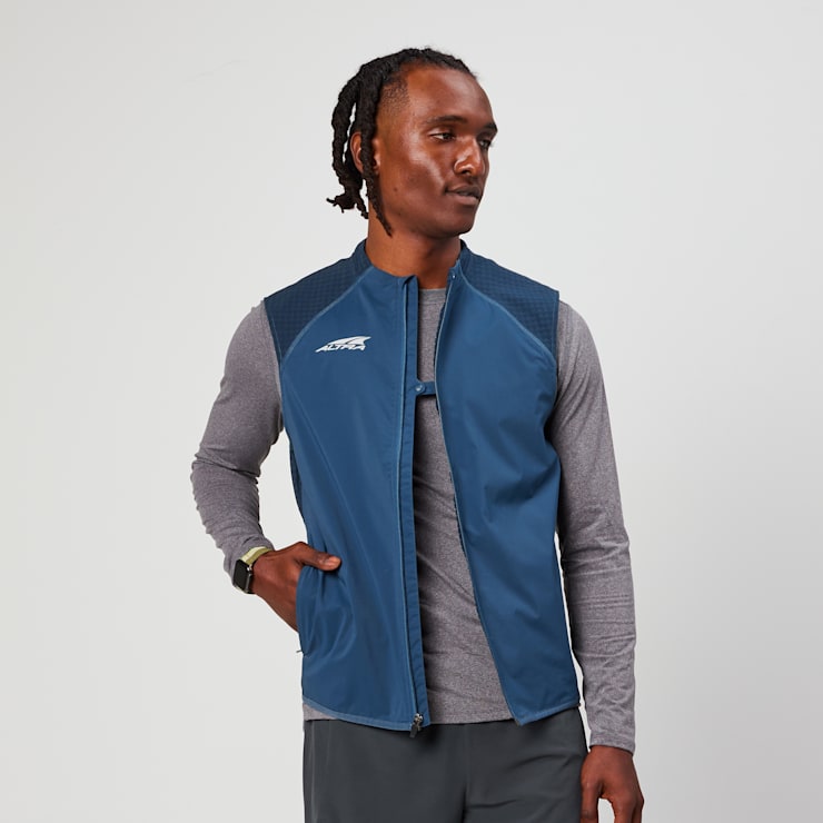 altra Men's Trail Wind Vest Navy