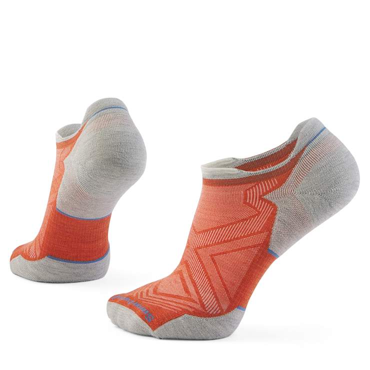 altra Run Low Ankle Socks Orange Rust-Ash