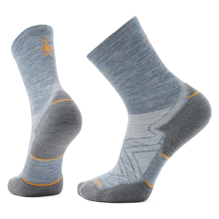 altra Run Mid Crew Socks Pewter Blue