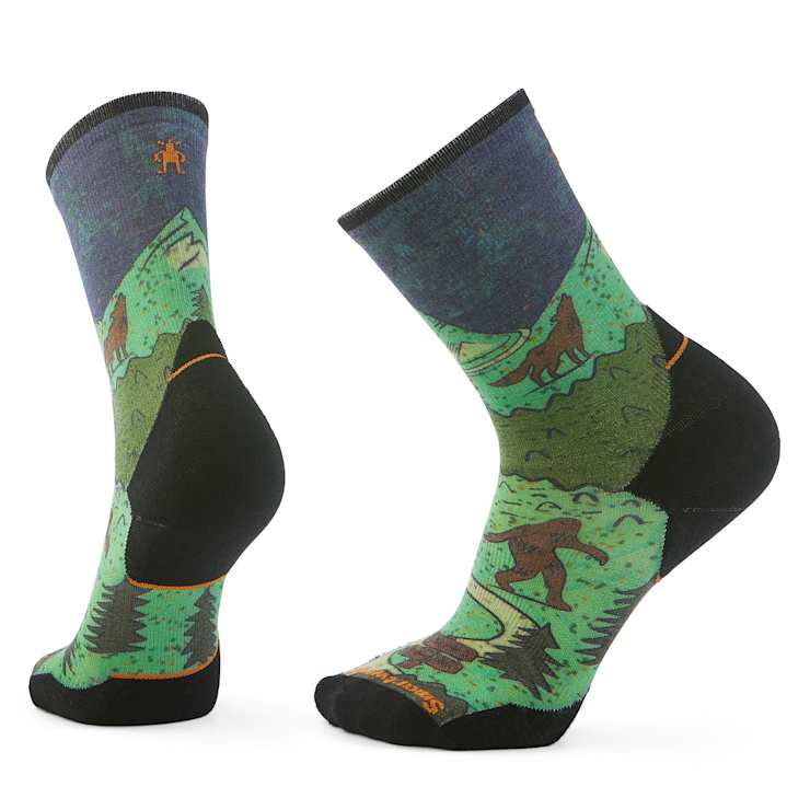 altra Trail Run Neature Print Crew Socks Twilight Blue