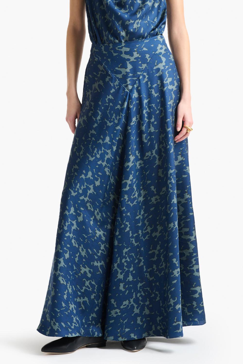 Altuzarra Ames Skirt Smoke Azure Tortoise