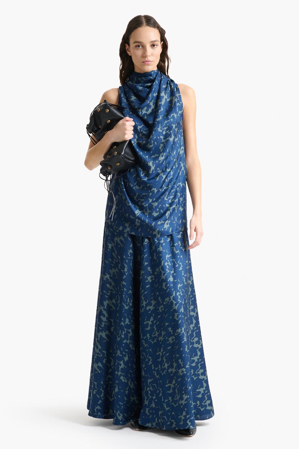 altuzarra Ames Skirt Smoke Azure Tortoise