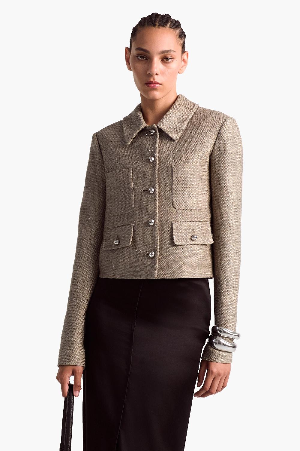 altuzarra Astley Jacket Smoked Glass